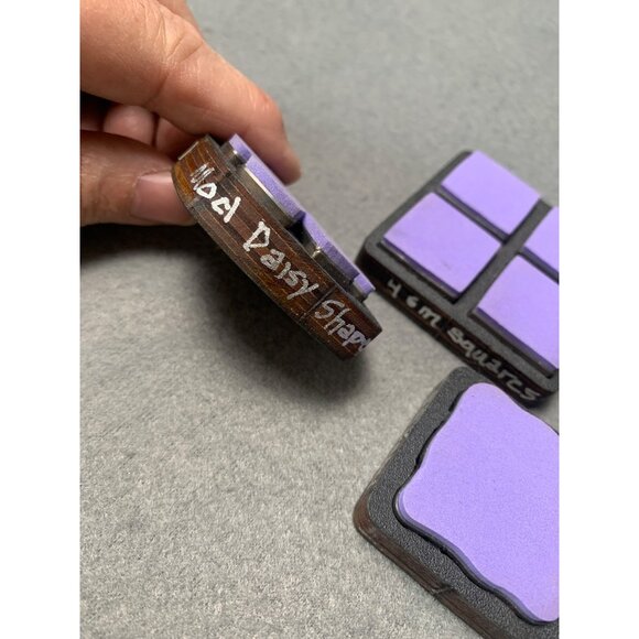 Sizzix Movers & Shapers Repositionable Magnetic Dies Squares Daisy & Fancy Label - Picture 2 of 8